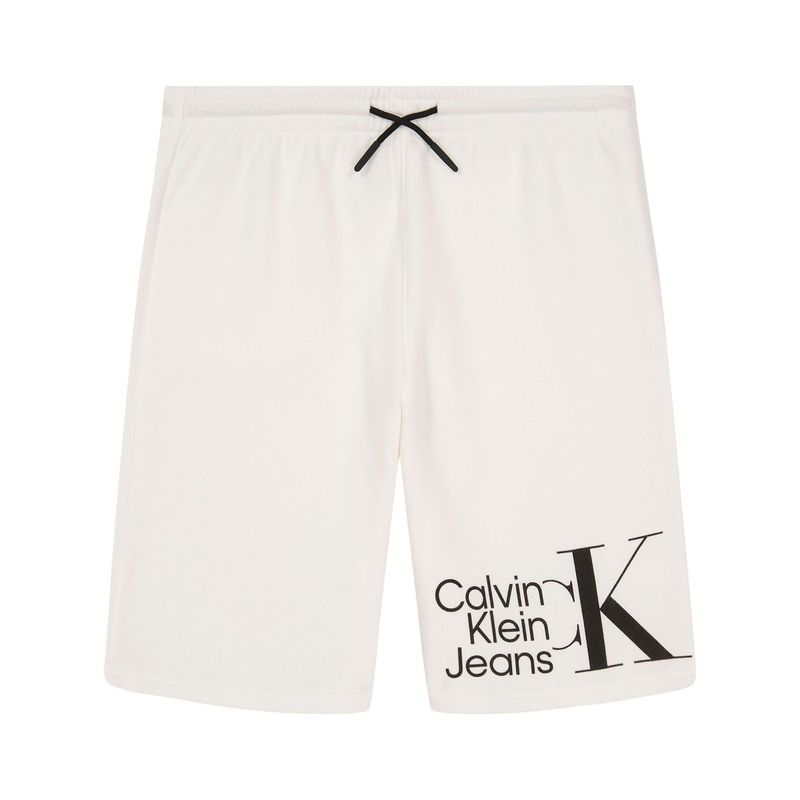 CALVIN KLEIN - Bermuda Con Logo Blanco Para Niño Calvin Klein