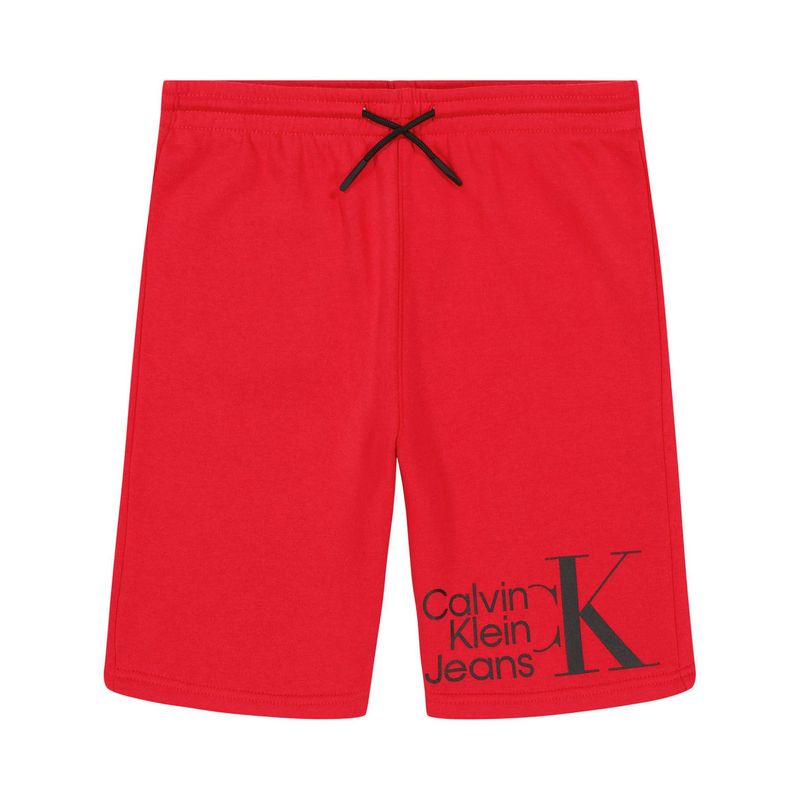 CALVIN KLEIN - Bermuda Con Logo Rojo Para Niño Calvin Klein