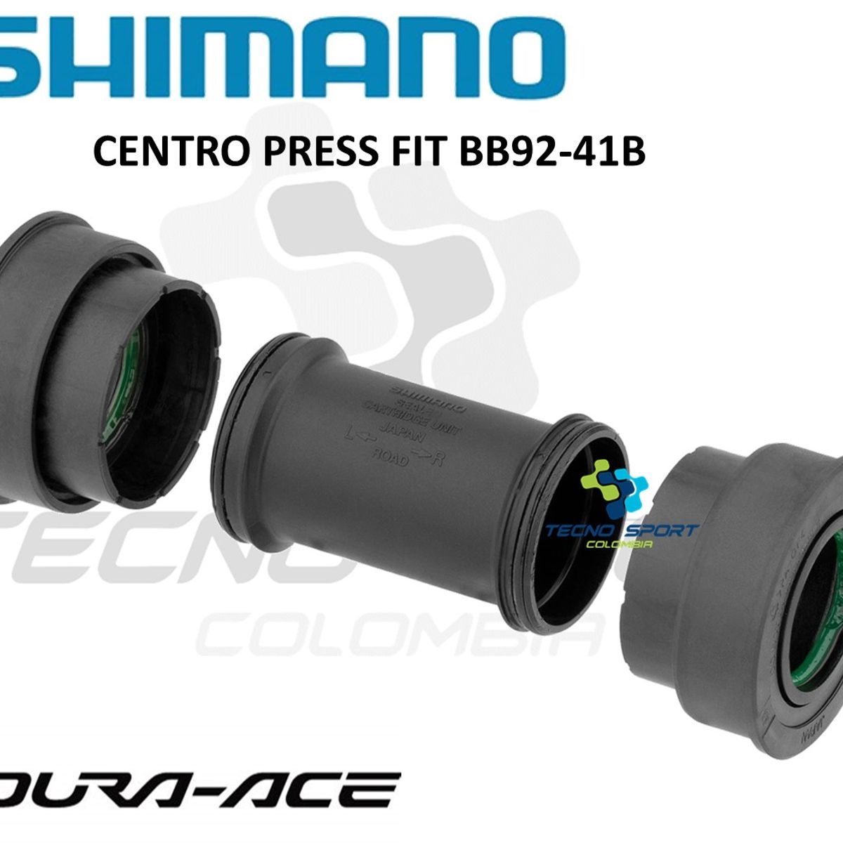 SHIMANO - Centro Shimano Press Fit Bb92-41b Cartucho Bicicleta Ruta