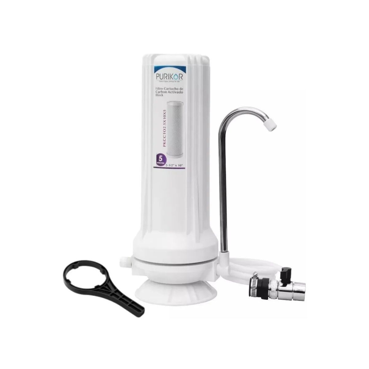 PURIKOR - Filtro de Agua PKF-1T  PURIKOR con Carbon Activado