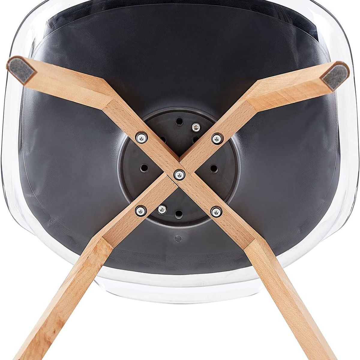 MOBLIHOUSE - Set X8 Sillas Moblihouse Eames Nórdico Madera Polipropileno