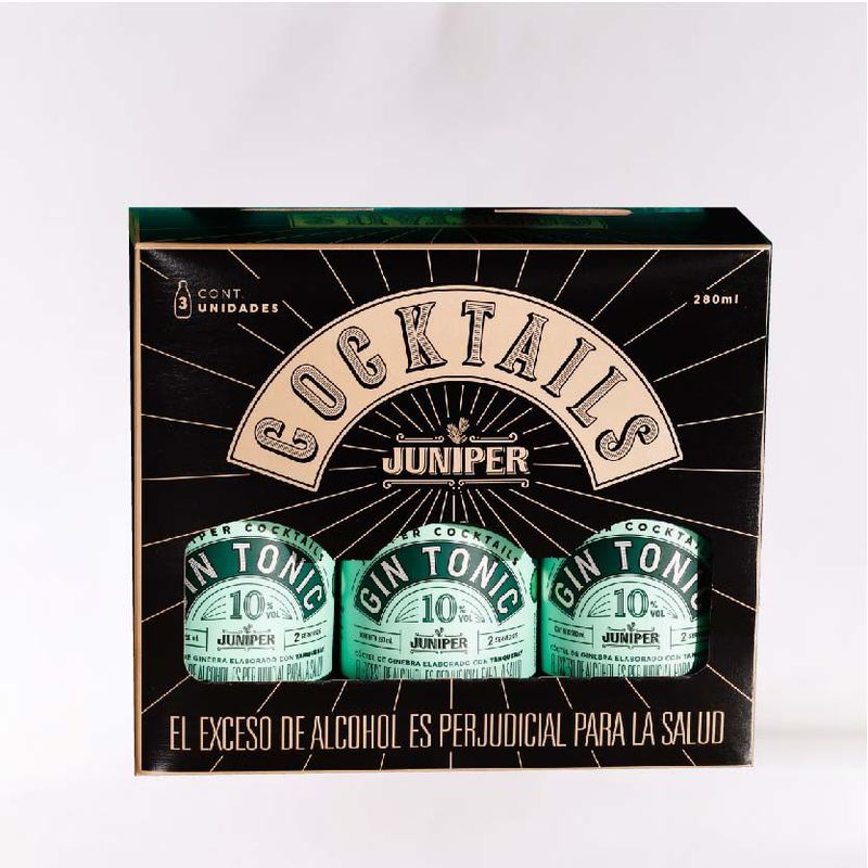 JUNIPER - CÓCTEL JUNIPER GIN & TONIC - RTD-TREE PACK