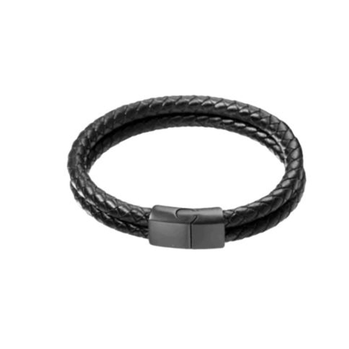 CLOCK - BRAZALETE TRENZADA ONIX - BRA-29