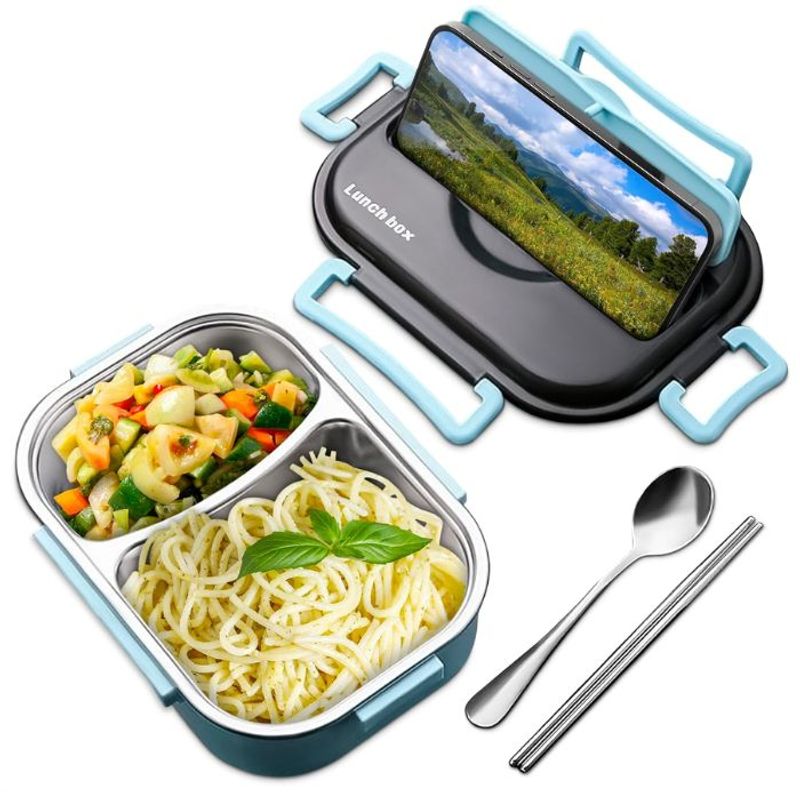GENERICO - Lonchera bento de aluminio calentador de alimentos ih-001.