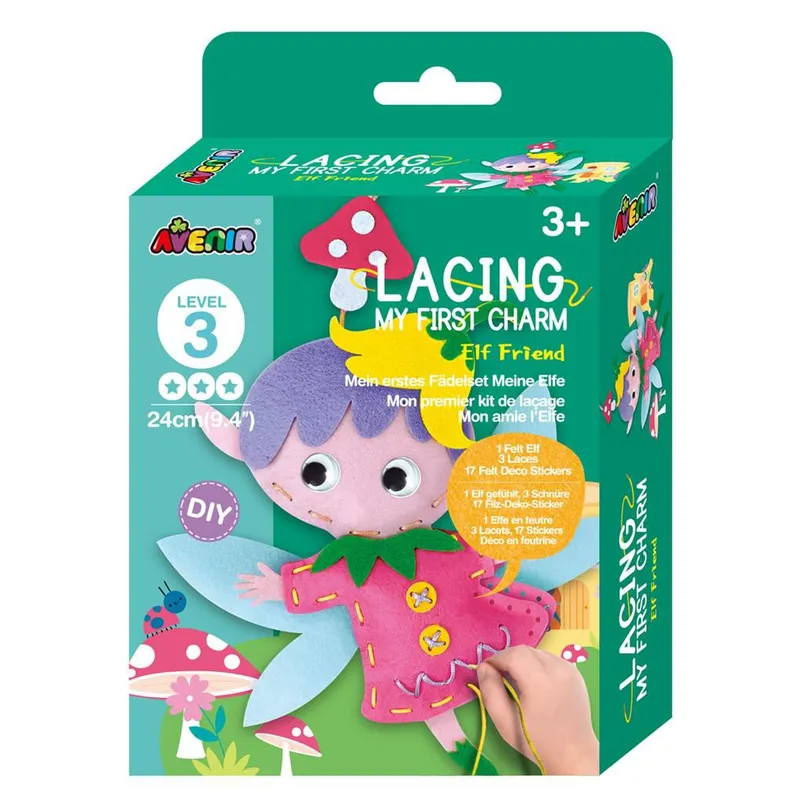 JUGANDO Y EDUCANDO - Juguete Niños Set Arte Y Diseño Amigos Tejidos Elfo Lv3