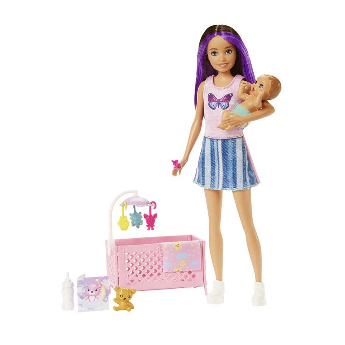 BARBIE - Muñeca Barbie Skipper Set De Hora De Dormir