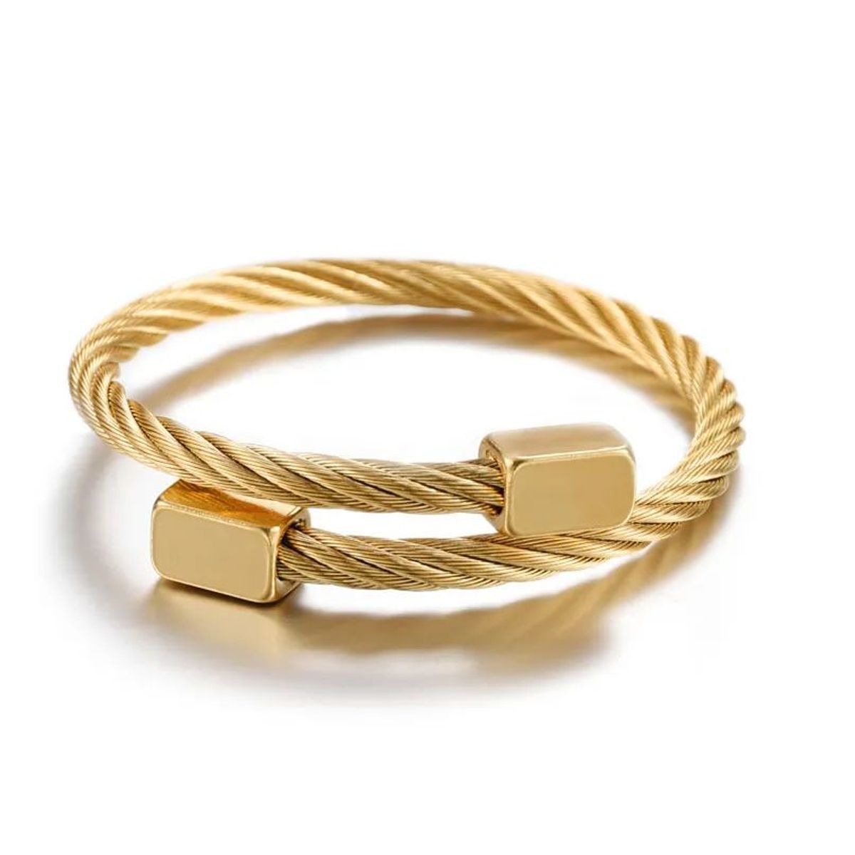 CLOCK - BRAZALETE ORO ESPIRAL - BRA-36