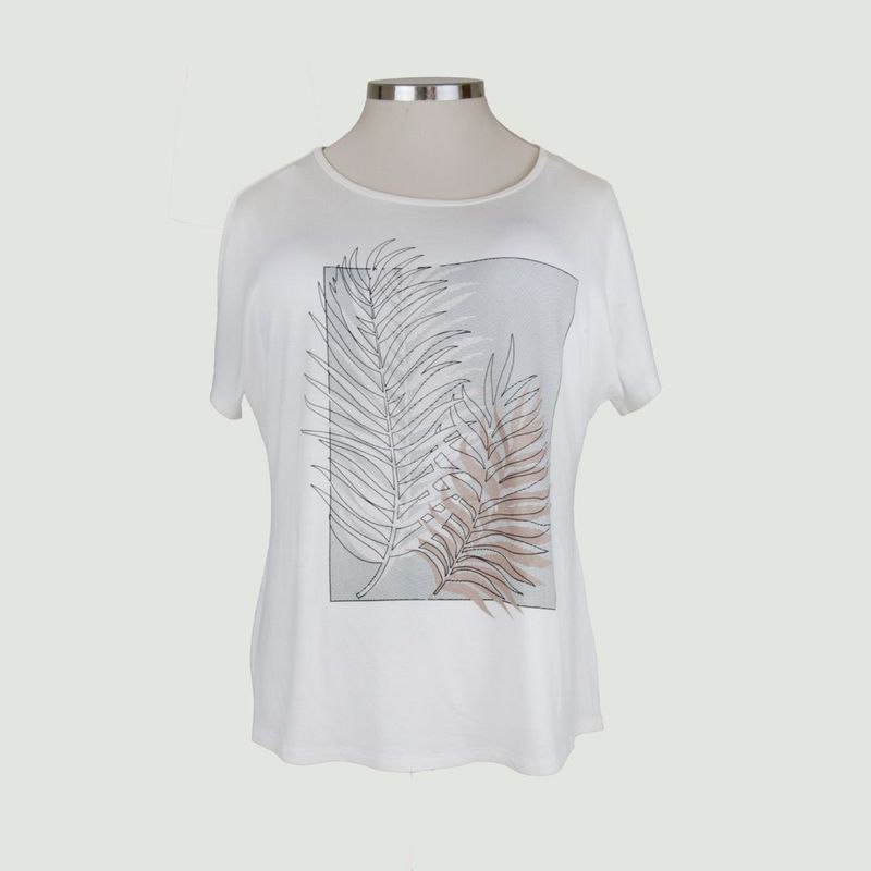 L Y H - Camiseta Para Mujer Hueso Marca L&H