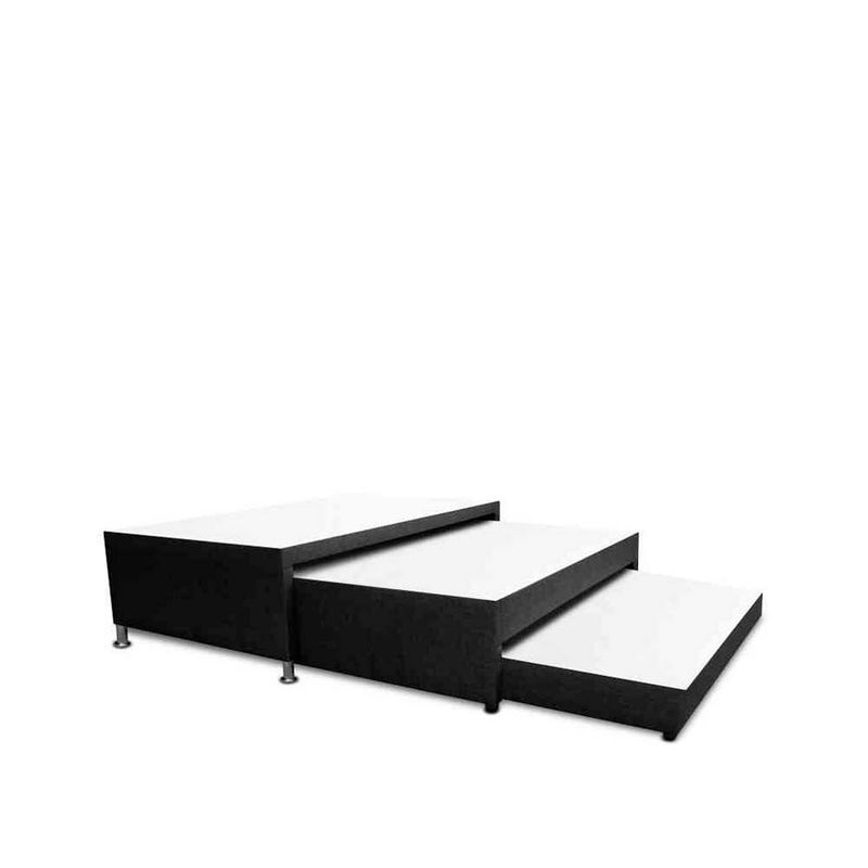 MAGIC CLASS - CAMA NIDO DUPLEX 100X190 MICROFIBRA NEGRO