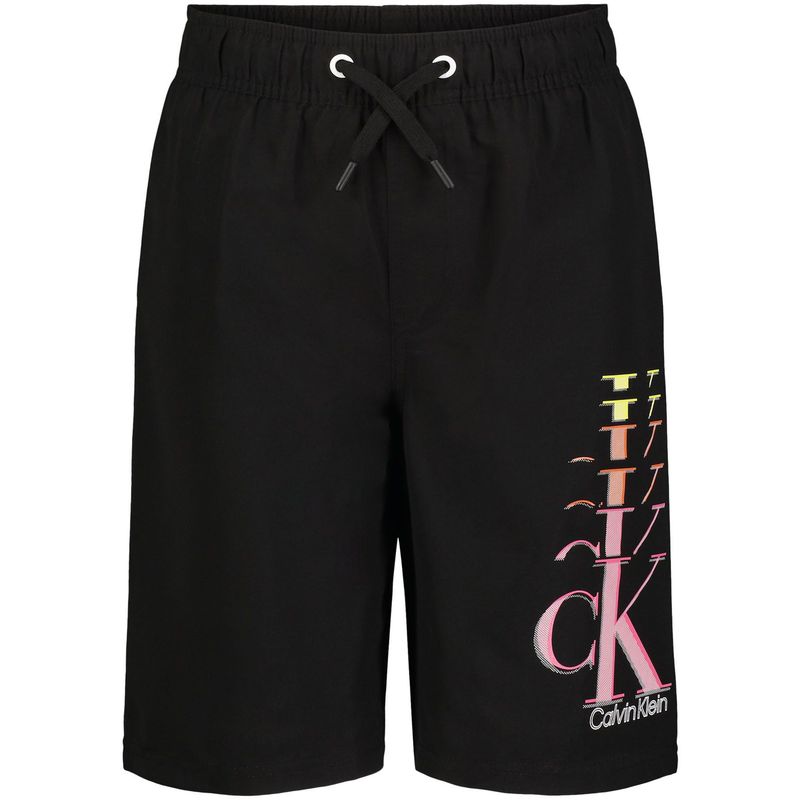 CALVIN KLEIN - Bermuda Con Logo Negro Niño Calvin Klein