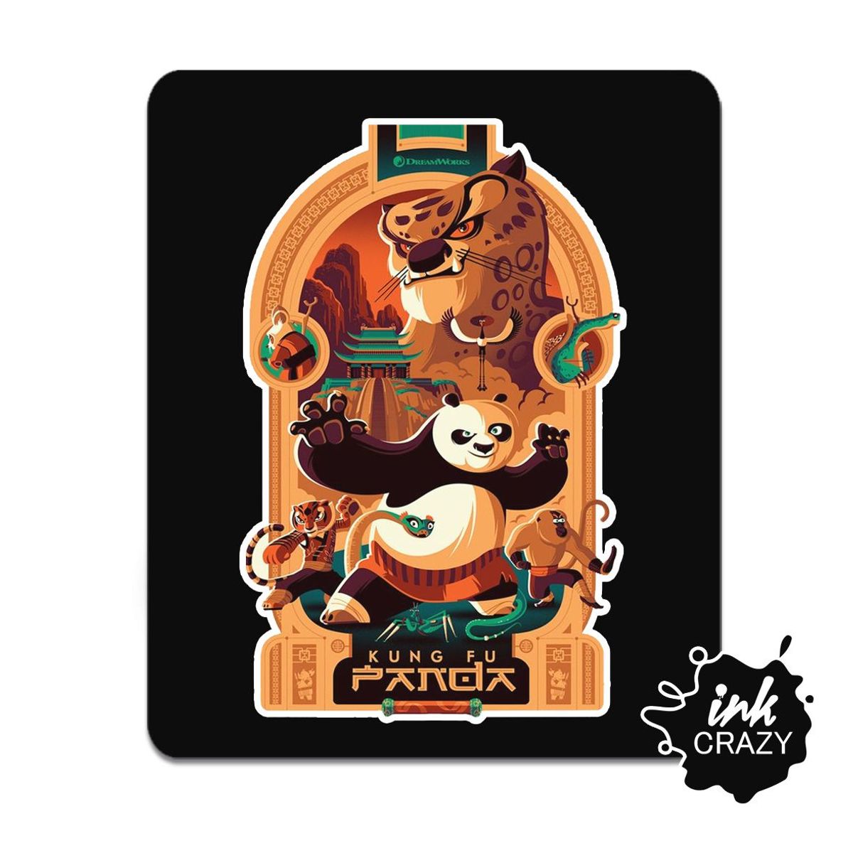 GENERICO - Mouse Pad Kung Fu Panda 02