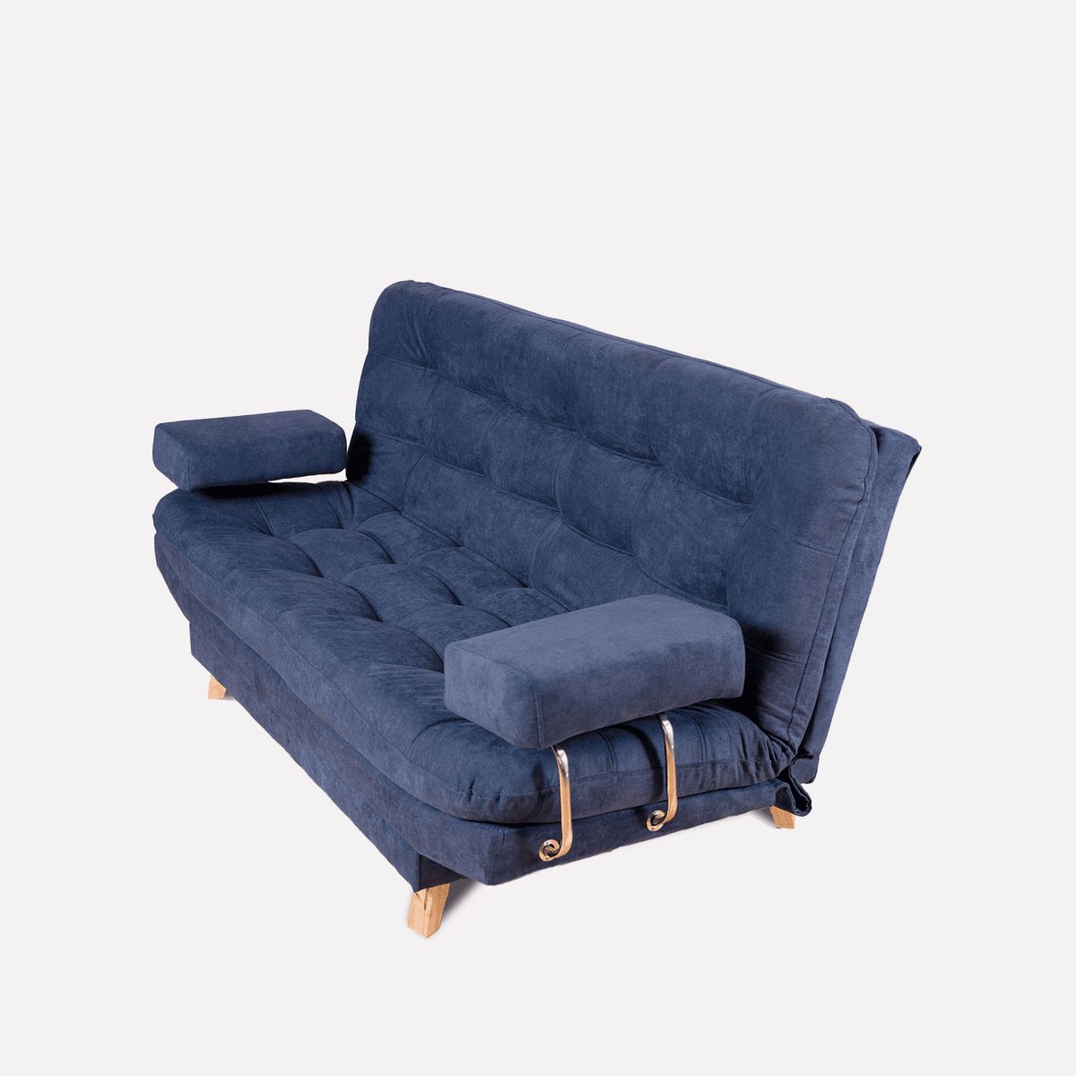 GENERICO - Sofá Cama Valencia Azul 3 PTOS + Puff