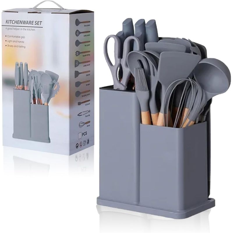 ONE PIXEL - Set De Utensilios De Cocina Antiadherentes SIN BPA X19 PCS
