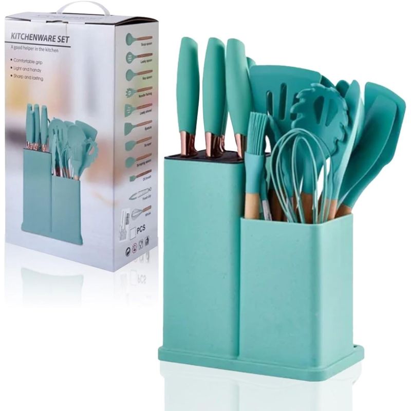 ONE PIXEL - Set De Utensilios De Cocina Antiadherentes SIN BPA X19 PCS