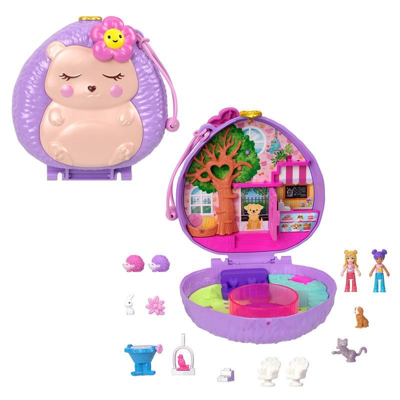 POLLY POCKET - Muñeca Polly Pocket Estuche De Cafetería De Erizo