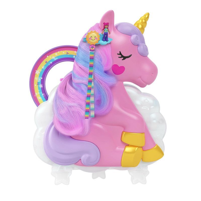 POLLY POCKET - Muñeca Polly Pocket Compacto Unicornio Y Arcoíris