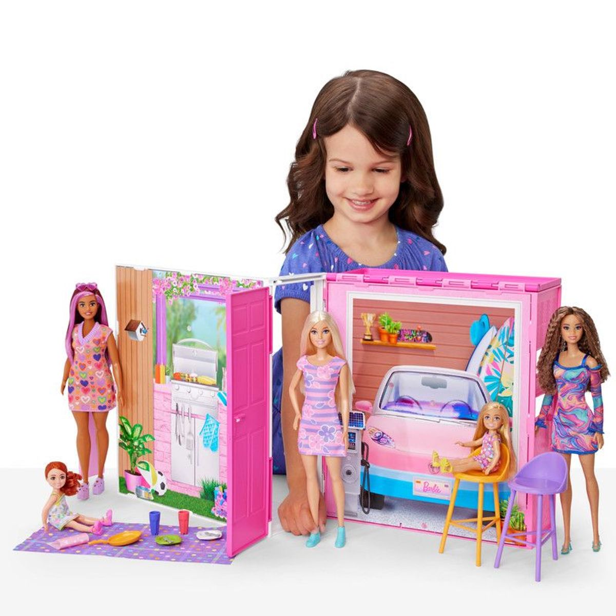BARBIE - Casa de muñecas Barbie  Glam Con Muñeca