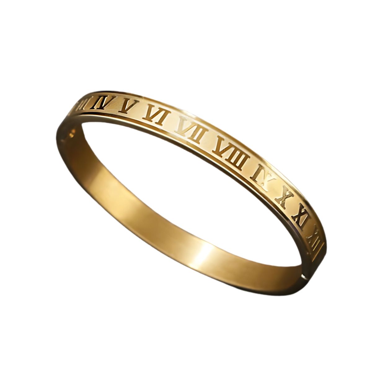 CLOCK - BRAZALETE DORADO ROMANO  BRA-37