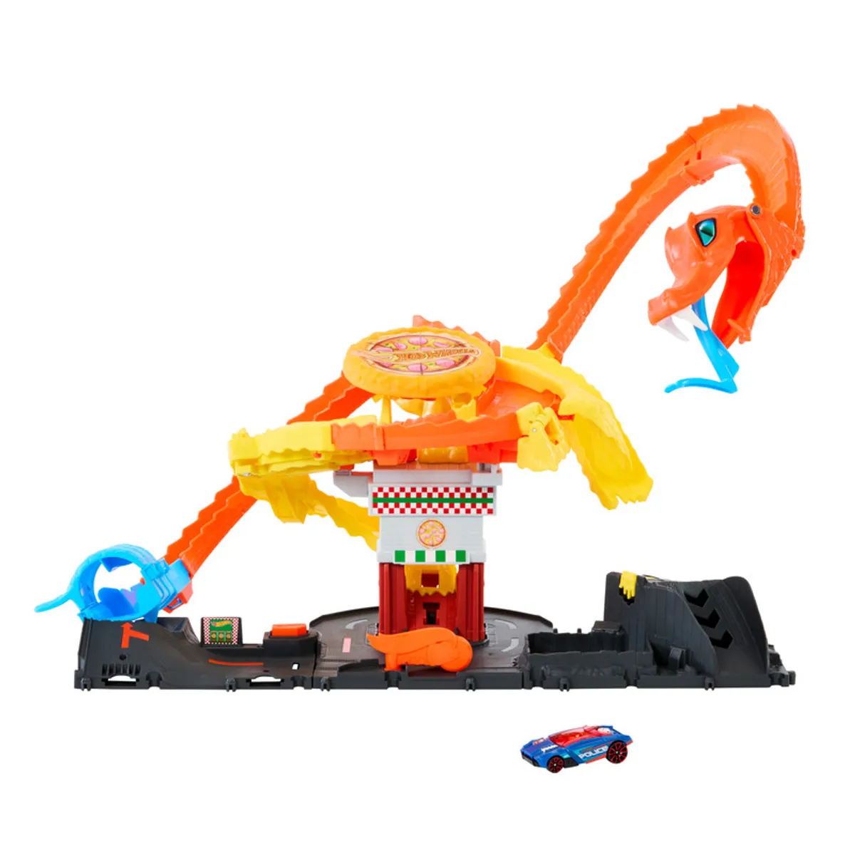 HOT WHEELS - Hot Wheels City Pista Ataque De Cobra Vs Pizzería