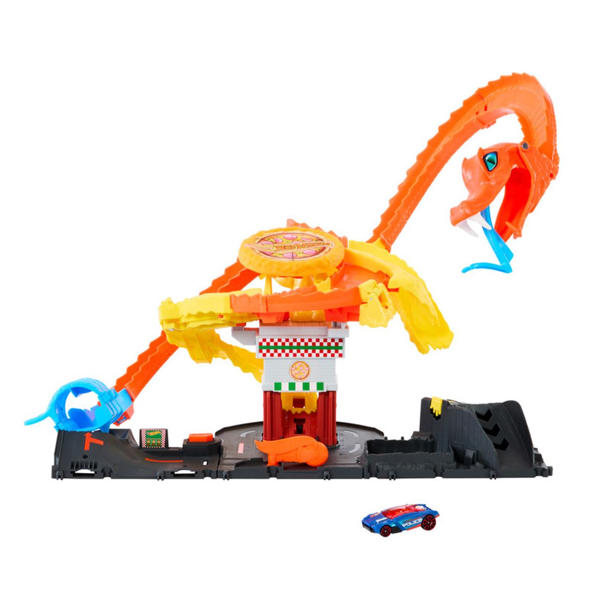 HOT WHEELS - Hot Wheels City Pista Ataque De Cobra Vs Pizzería