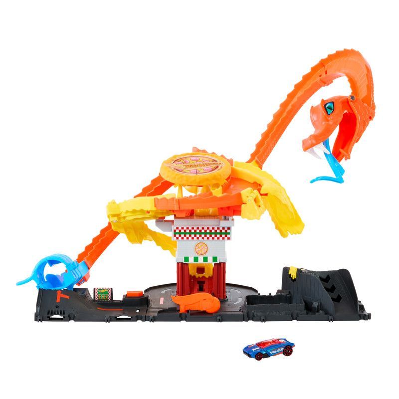 HOT WHEELS - Hot Wheels City Pista Ataque De Cobra Vs Pizzería