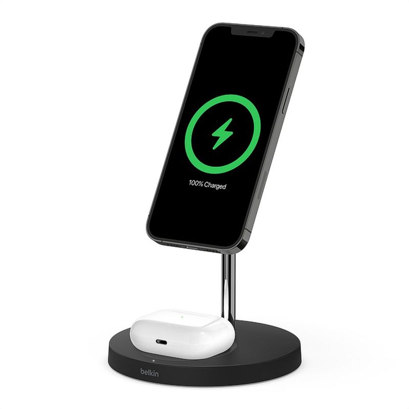 BELKIN - Cargador Inalámbrico 2en1 Magsafe 15W Belkin Boostcharge Pro