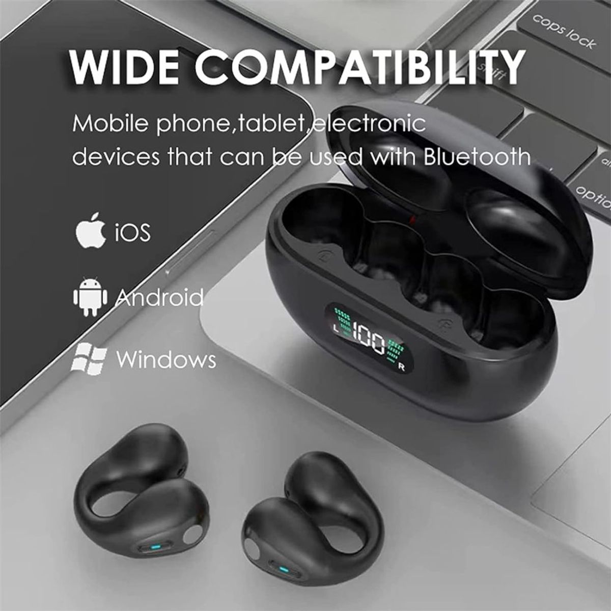 GENERICO - Audifonos Conduccion Osea De Click Inalambricos Bluetooth P3