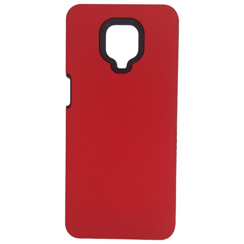 GENERICO - Funda Estuche Rígido Antigolpes Para Xiaomi Redmi Note 9s ROJO
