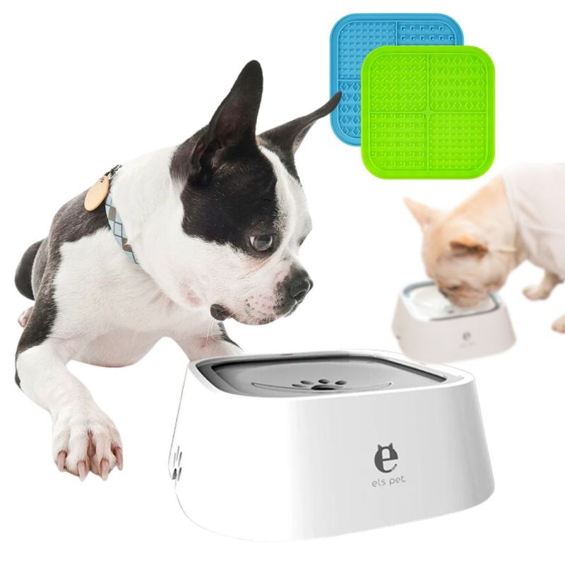 IMPORTADORA MAKA - Bebedero Anti goteo Anti salpicadura Perros + Tapete Antiestrés