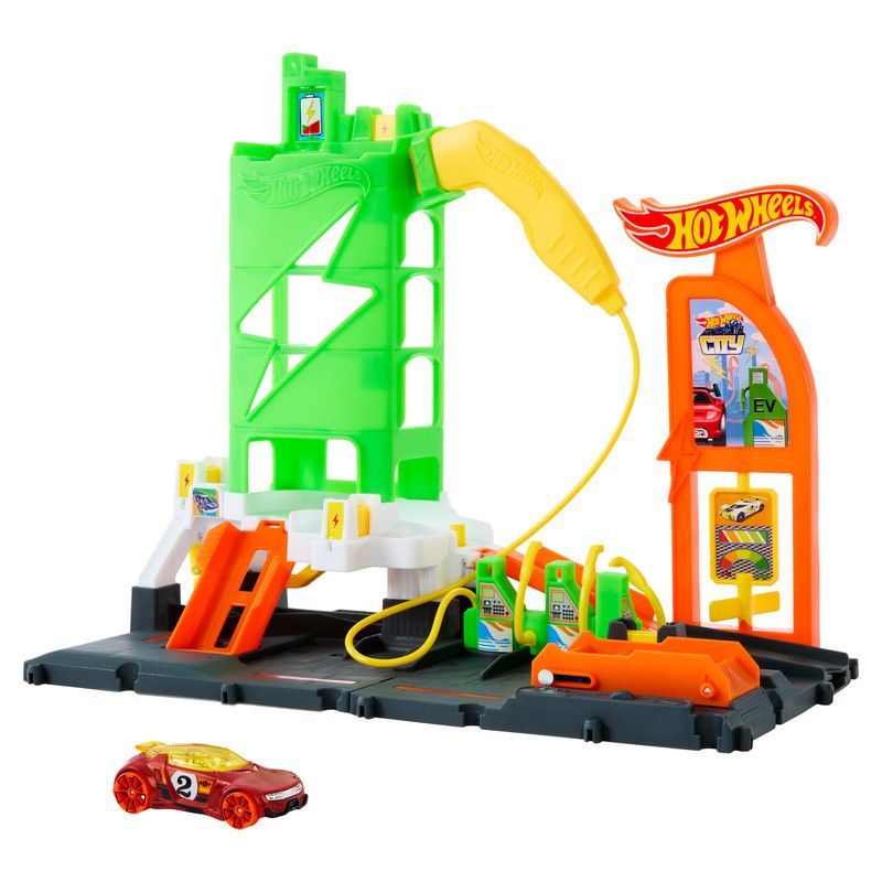 HOT WHEELS - Hot Wheels City Pista Súper Estación De Gasolina