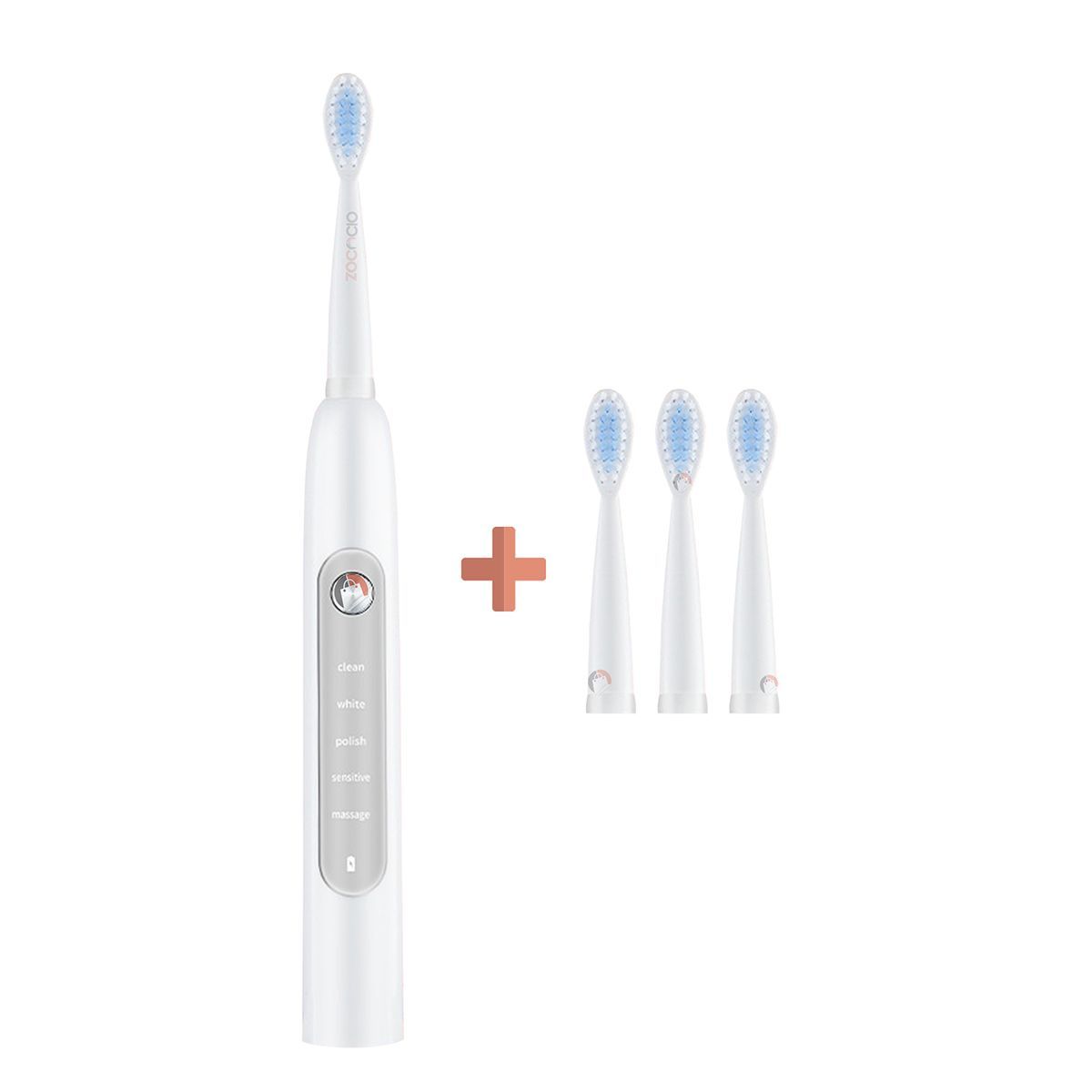 GENERICO - Cepillo De Dientes Eléctrico Sónico Recargable Para Adultos Blanco