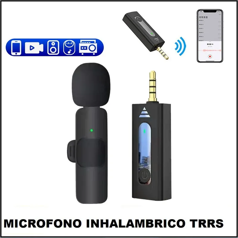 GENERICO - microfono inhalambrico tipo trrs para celulares computadores
