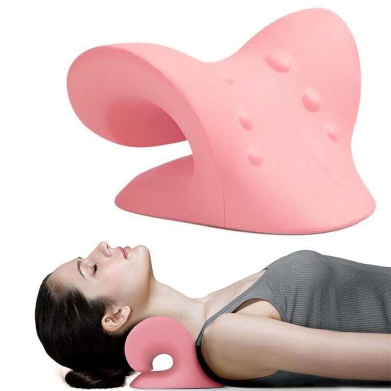 GENERICO - Soporte de tracción cervical quiropráctico relajante