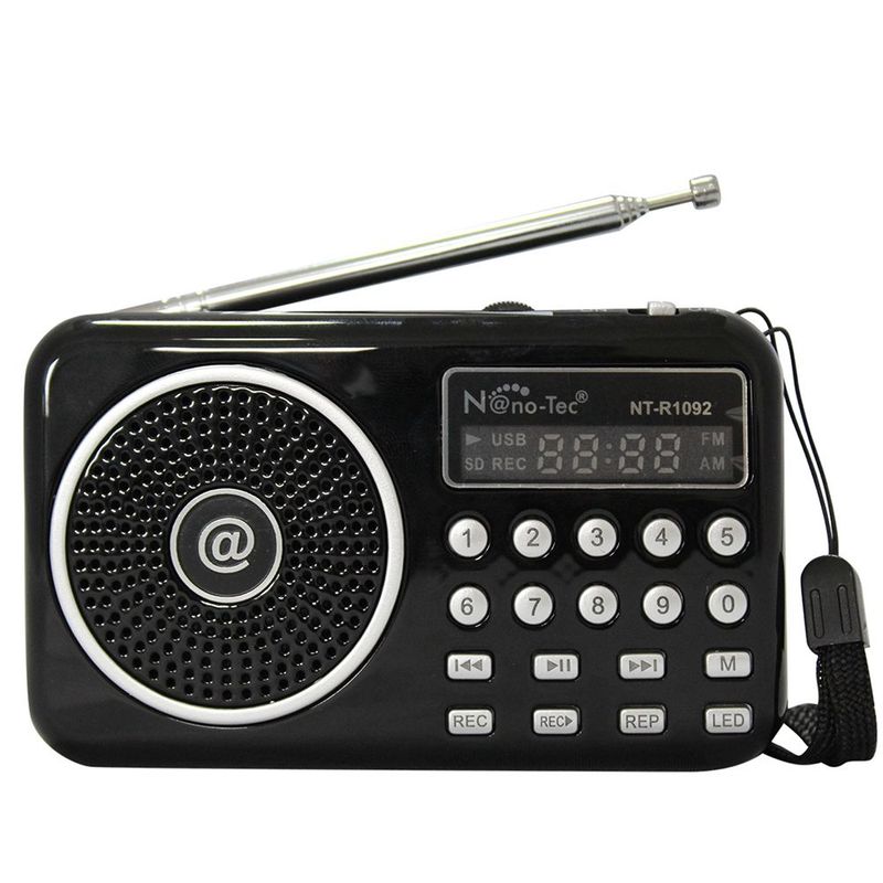 GENERICO - Radio Portatil Recargable Am FM - Digital