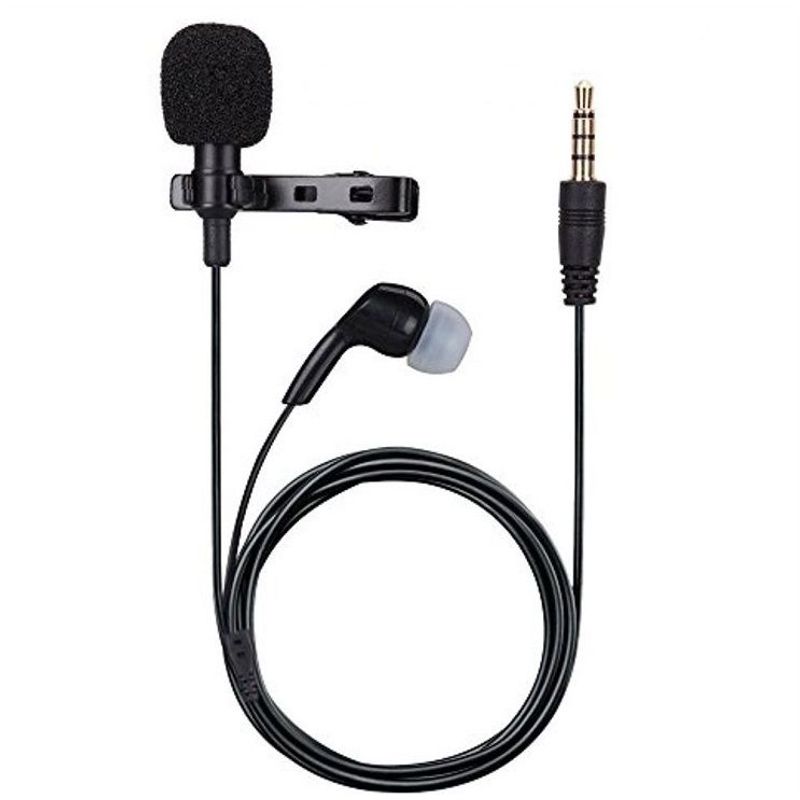 GENERICO - microfono celular y audifono trrs de solapa para celulares