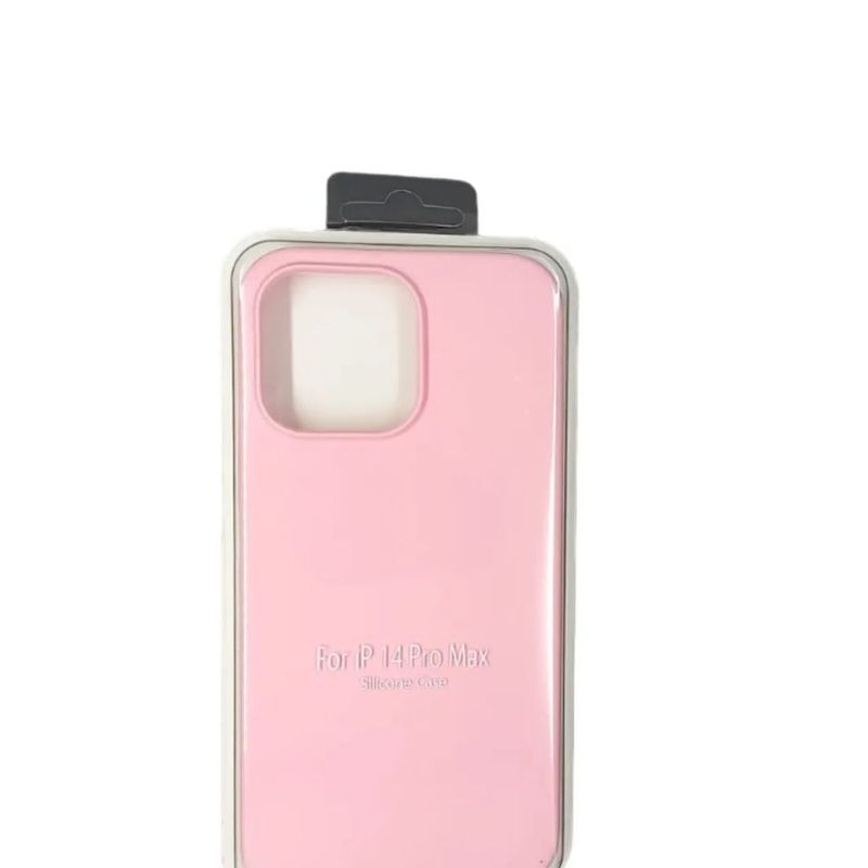 GENERICO - Forro Silicone Case compatible con Iphone 14 Pro Max Rosado