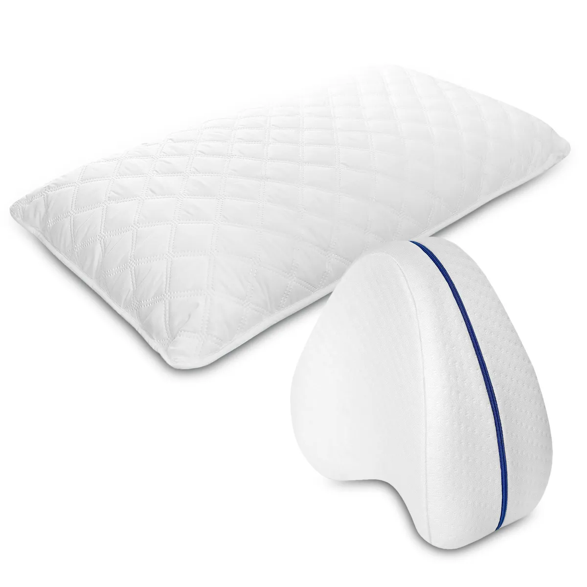 ENERGY PLUS - Set X2 Almohada larga Ultrasonido + Almohada apoyo piernas