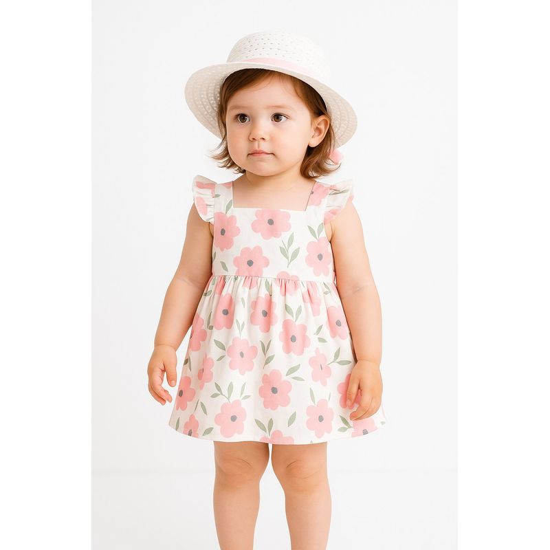 LUSOLSI - Prendas niñas ropa conjuntos vestido y sombrero niñas