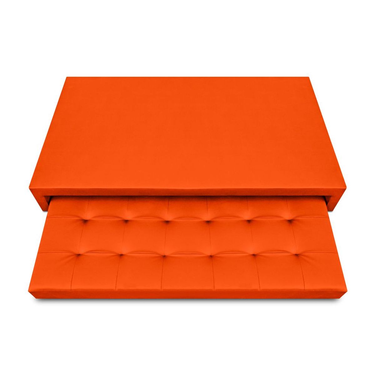 MAGIC CLASS - BASE CAMA NIDO JAFAR 90X190 MICROFIBRA NARANJA