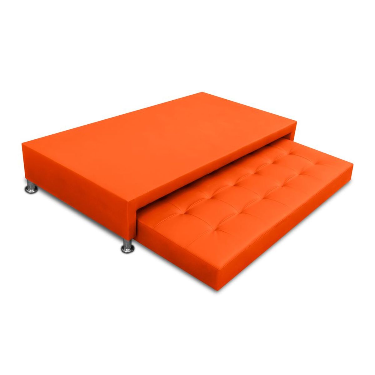 MAGIC CLASS - BASE CAMA NIDO JAFAR 90X190 MICROFIBRA NARANJA