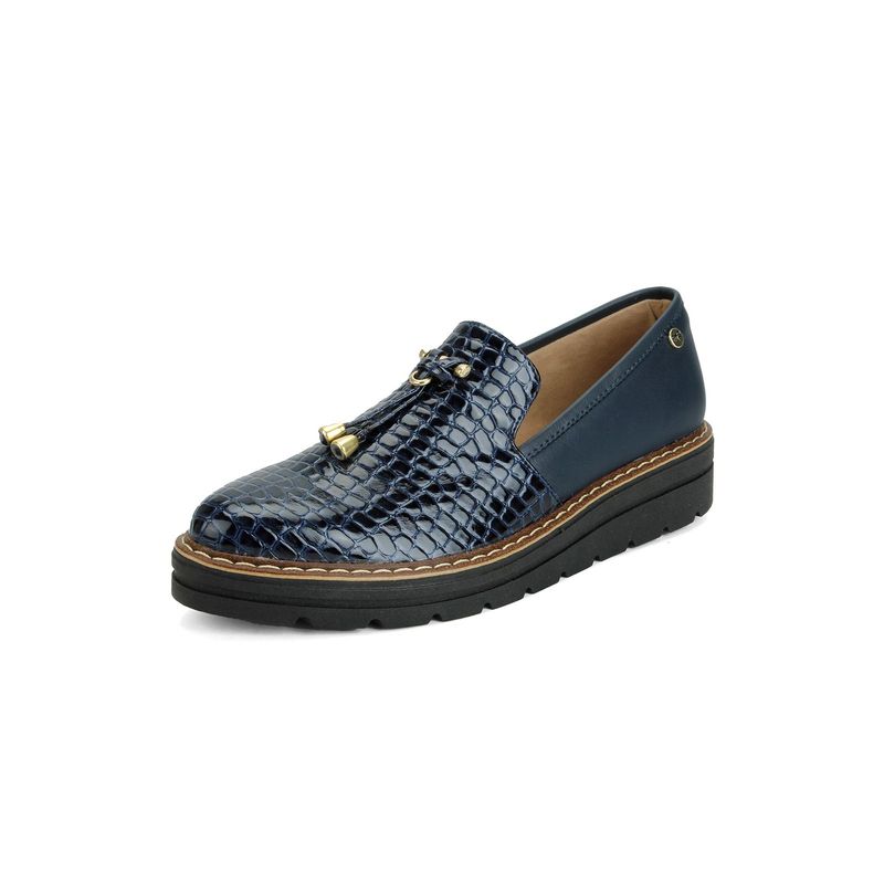GENERICO - Zapato Mocasin Moca Corina 7817 Azul
