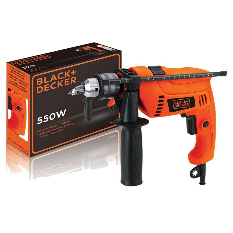 BLACK+DECKER - Taladro Percutor 12 Black And Decker Hd555