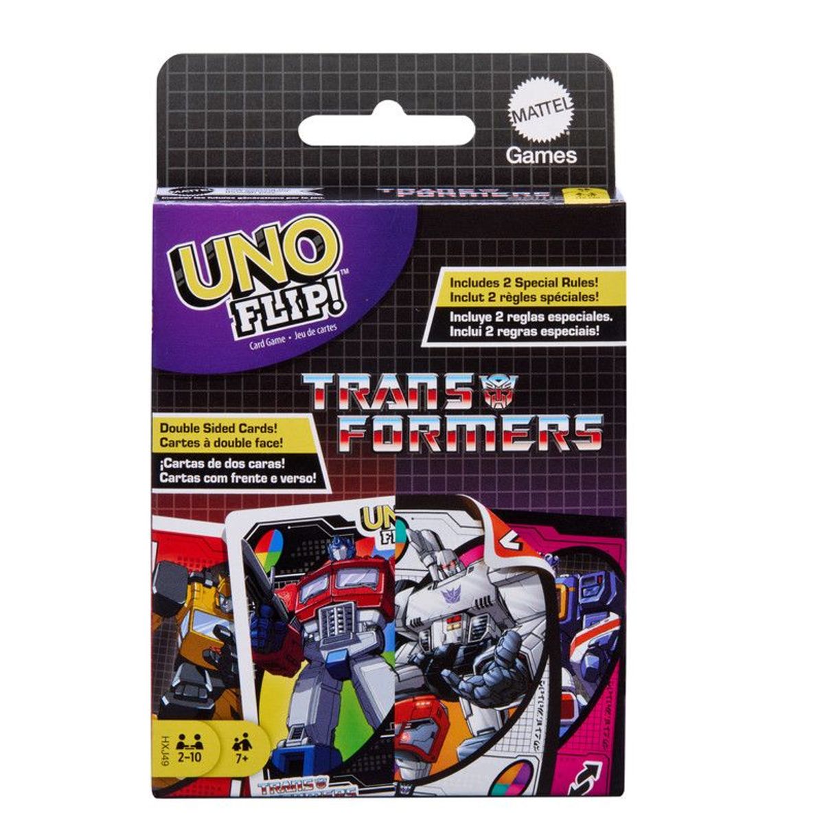 UNO - Juego De Mesa Uno Flip Transformers