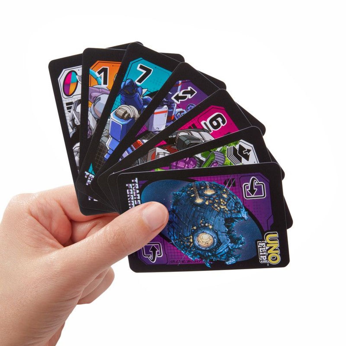 UNO - Juego De Mesa Uno Flip Transformers