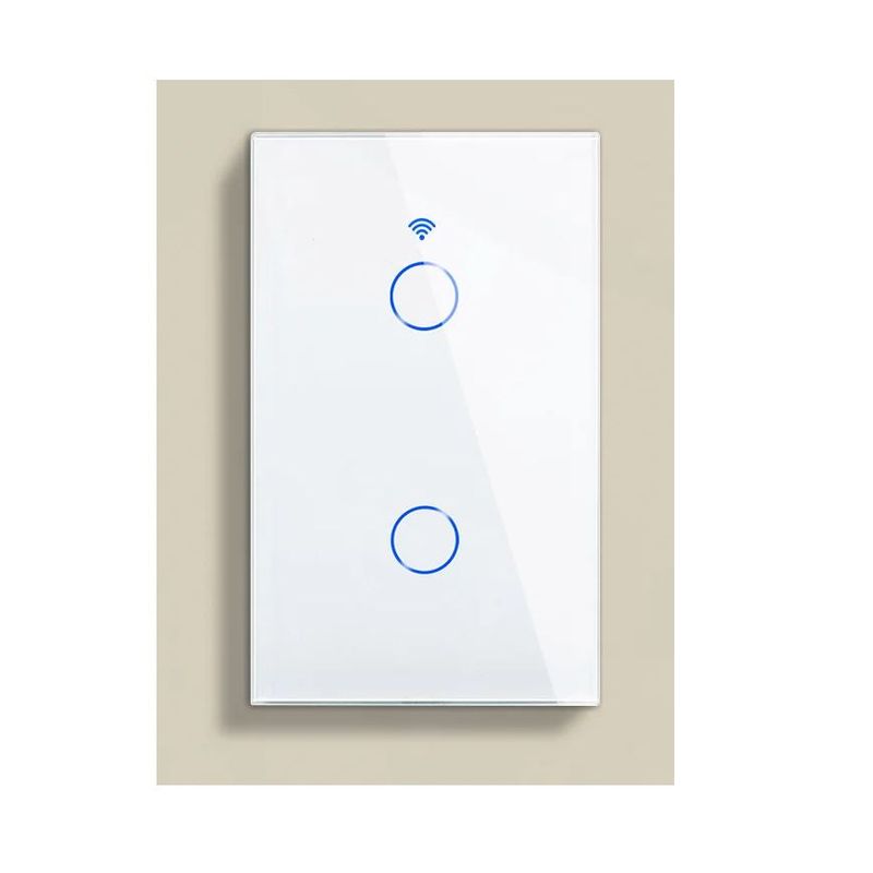GENERICO - Interruptor Inteligente Alexa Doble Google Home Smart Touch