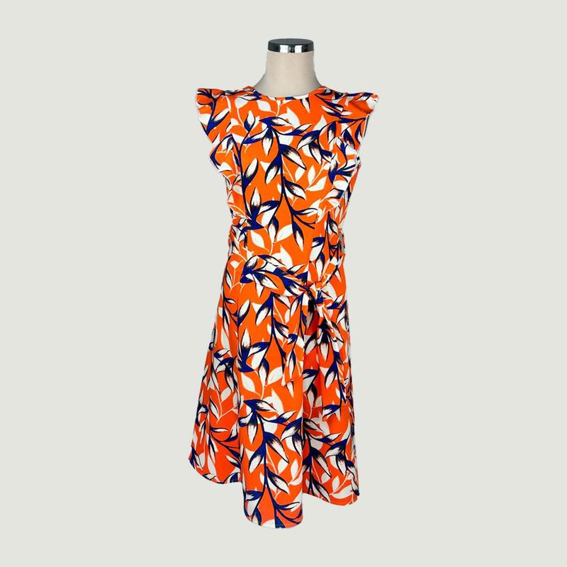L Y H - Vestido Para Mujer  Naranjo Marca L&H