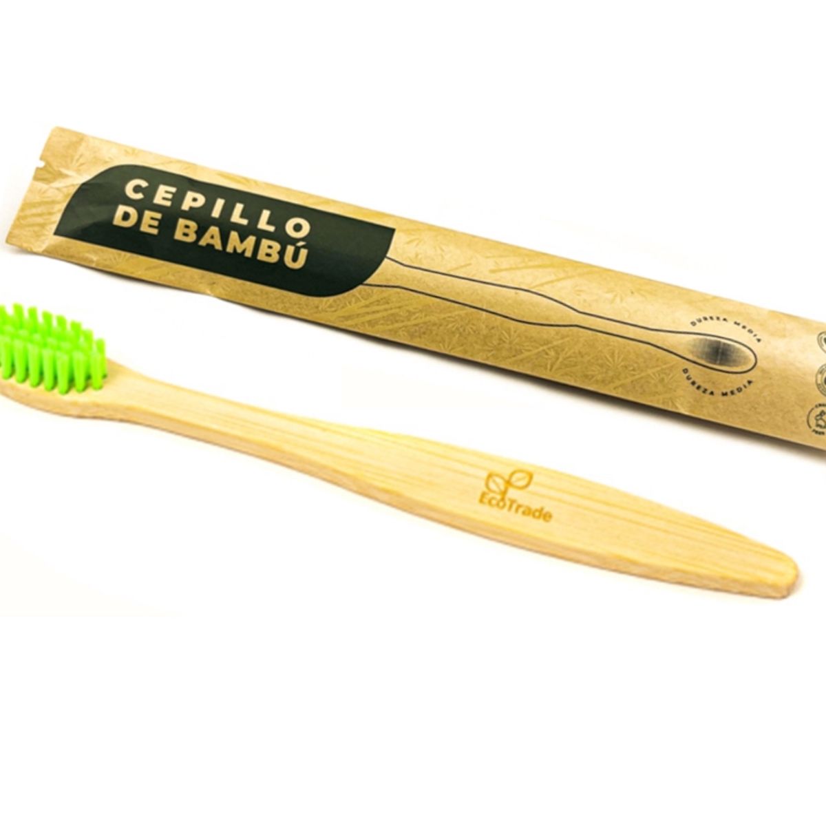 ECOTRADE - Cepillo De Dientes de Bambu Para Adulto Verde Lima  Ecotrade