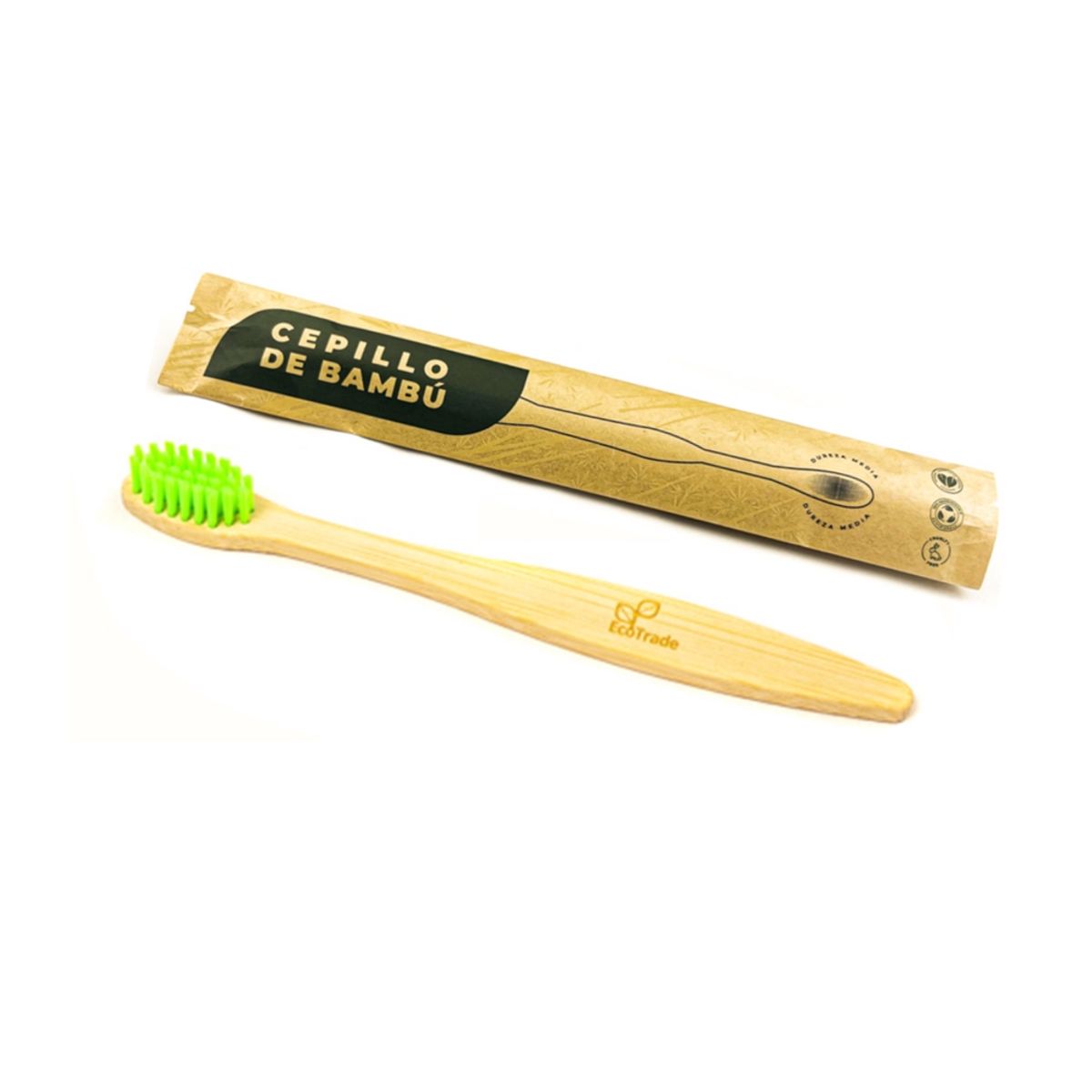 ECOTRADE - Cepillo De Dientes de Bambu Para Adulto Verde Lima  Ecotrade
