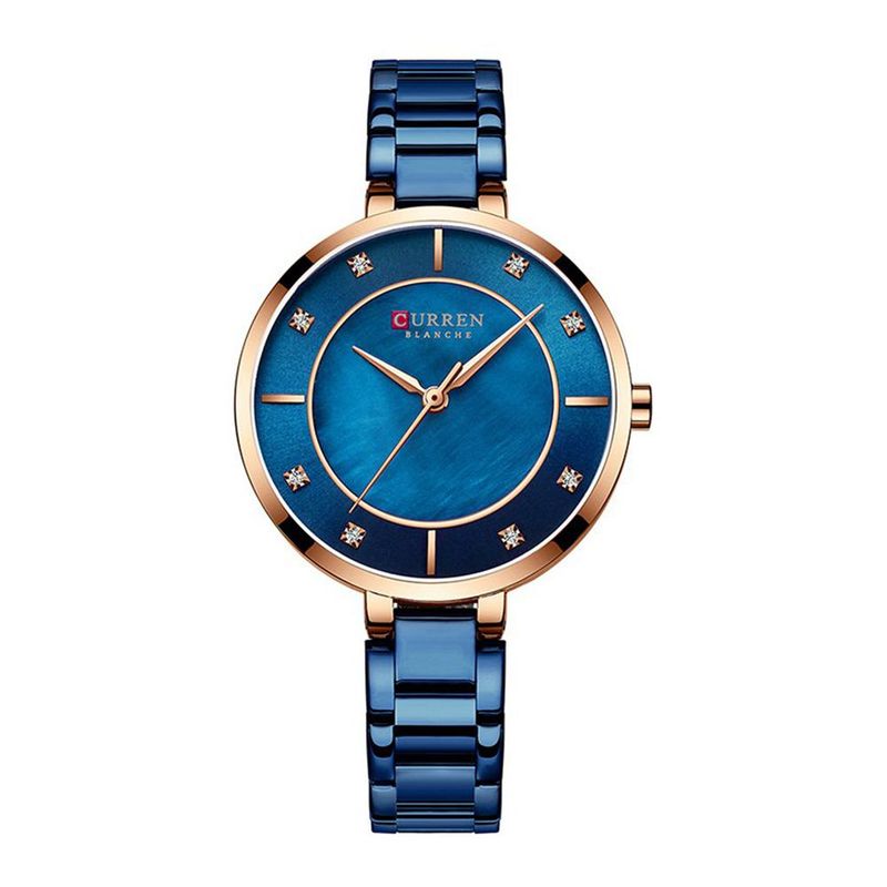 CURREN - Reloj Curen 9051 Para Mujer Análogo Moda Elegante Cristal Diamante