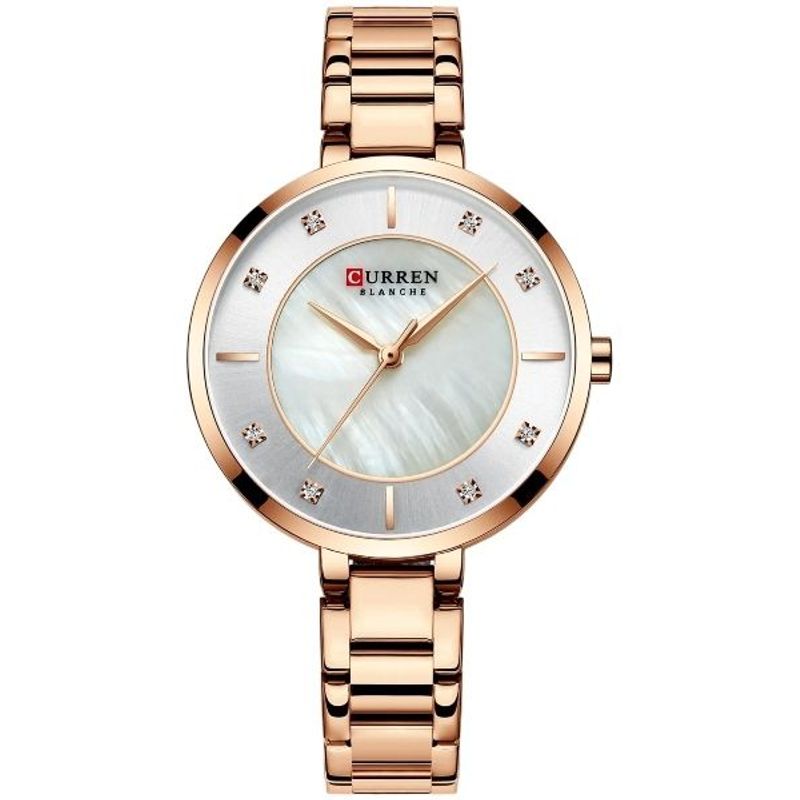 CURREN - Reloj Curen 9051 Para Mujer Análogo Moda Elegante Cristal Diamante